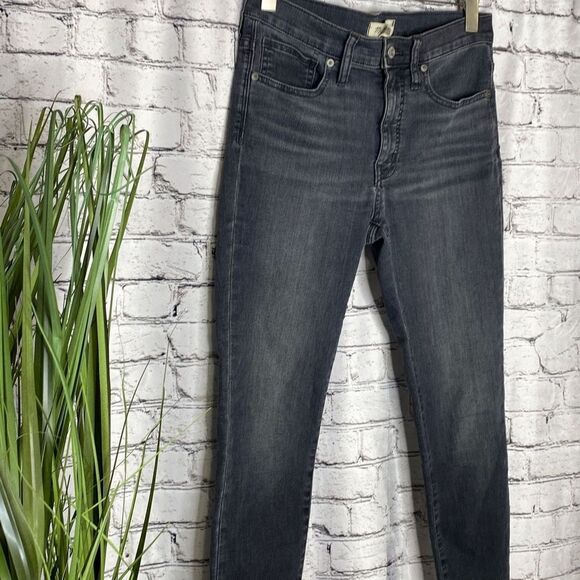 Madewell 9" Mid-Rise Skinny Jeans Stretchy Gray 27 - Picture 7 of 12